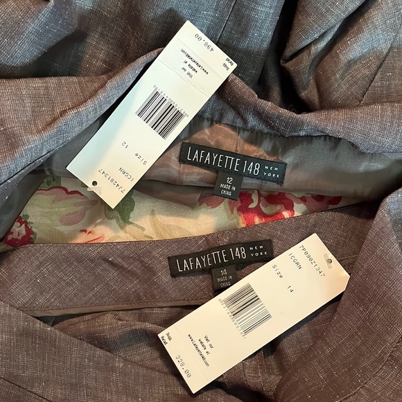 Lafayette 148 NY Size 12 Blazer Jacket Virgin Wool + Linen $488 NEWS - Picture 13 of 13